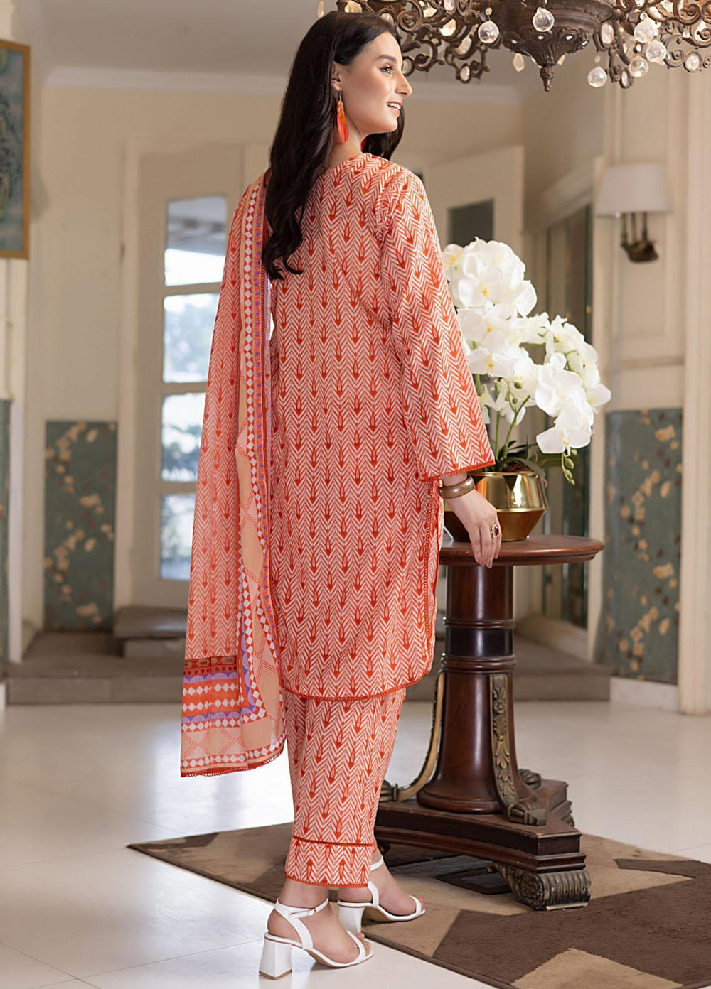 Identic Separates By Regalia Textiles Printed Cotton Suits Unstitched 3 Piece RGT23ISC ISPC-1 - Mid Summer Collection