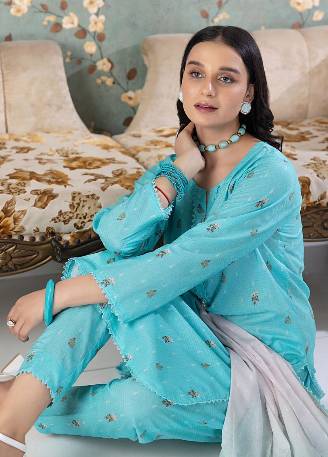 Identic Separates By Regalia Textiles Printed Cotton Suits Unstitched 3 Piece RGT23ISC ISPC-10 - Mid Summer Collection