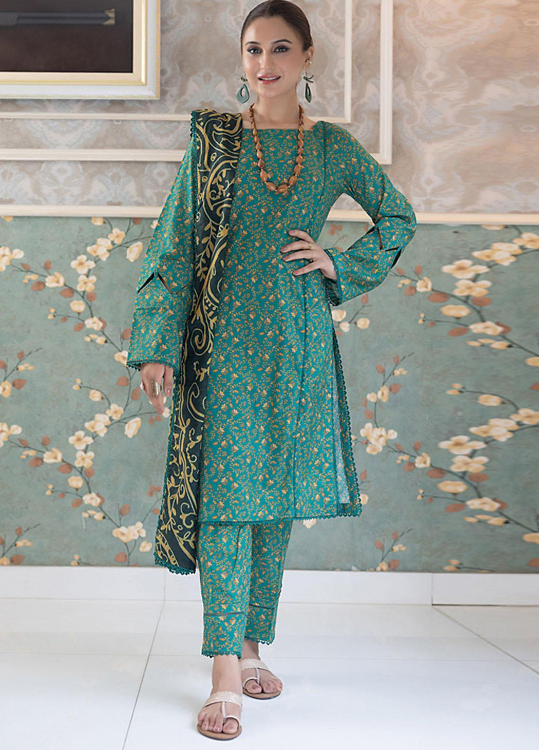 Identic Separates By Regalia Textiles Printed Cotton Suits Unstitched 3 Piece RGT23ISC ISPC-4 - Mid Summer Collection