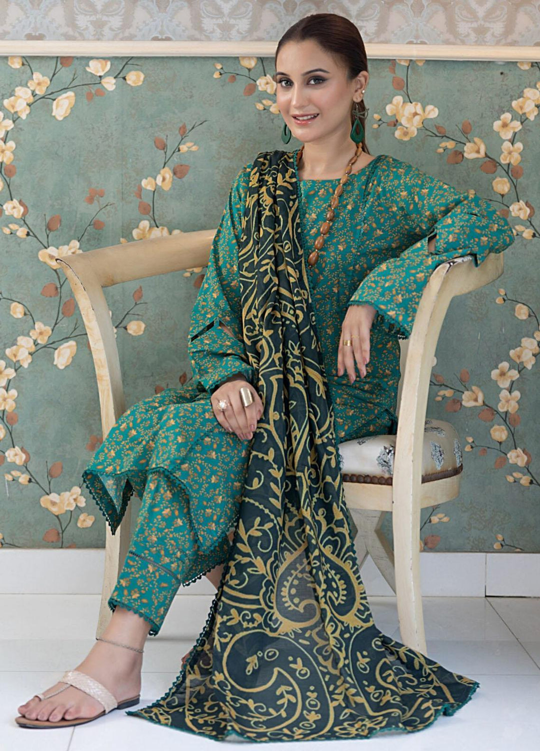 Identic Separates By Regalia Textiles Printed Cotton Suits Unstitched 3 Piece RGT23ISC ISPC-4 - Mid Summer Collection