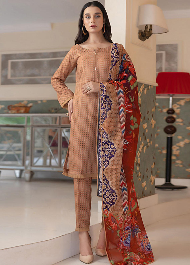 Identic Separates By Regalia Textiles Printed Cotton Suits Unstitched 3 Piece RGT23ISC ISPC-6 - Mid Summer Collection