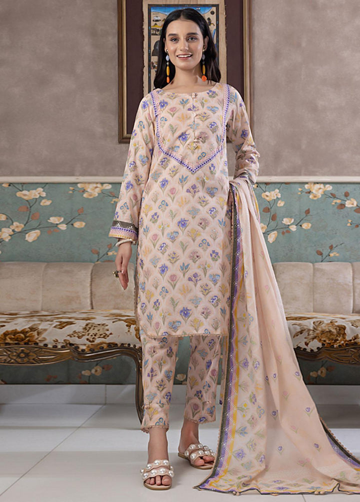 Identic Separates By Regalia Textiles Printed Cotton Suits Unstitched 3 Piece RGT23ISC ISPC-8 - Mid Summer Collection