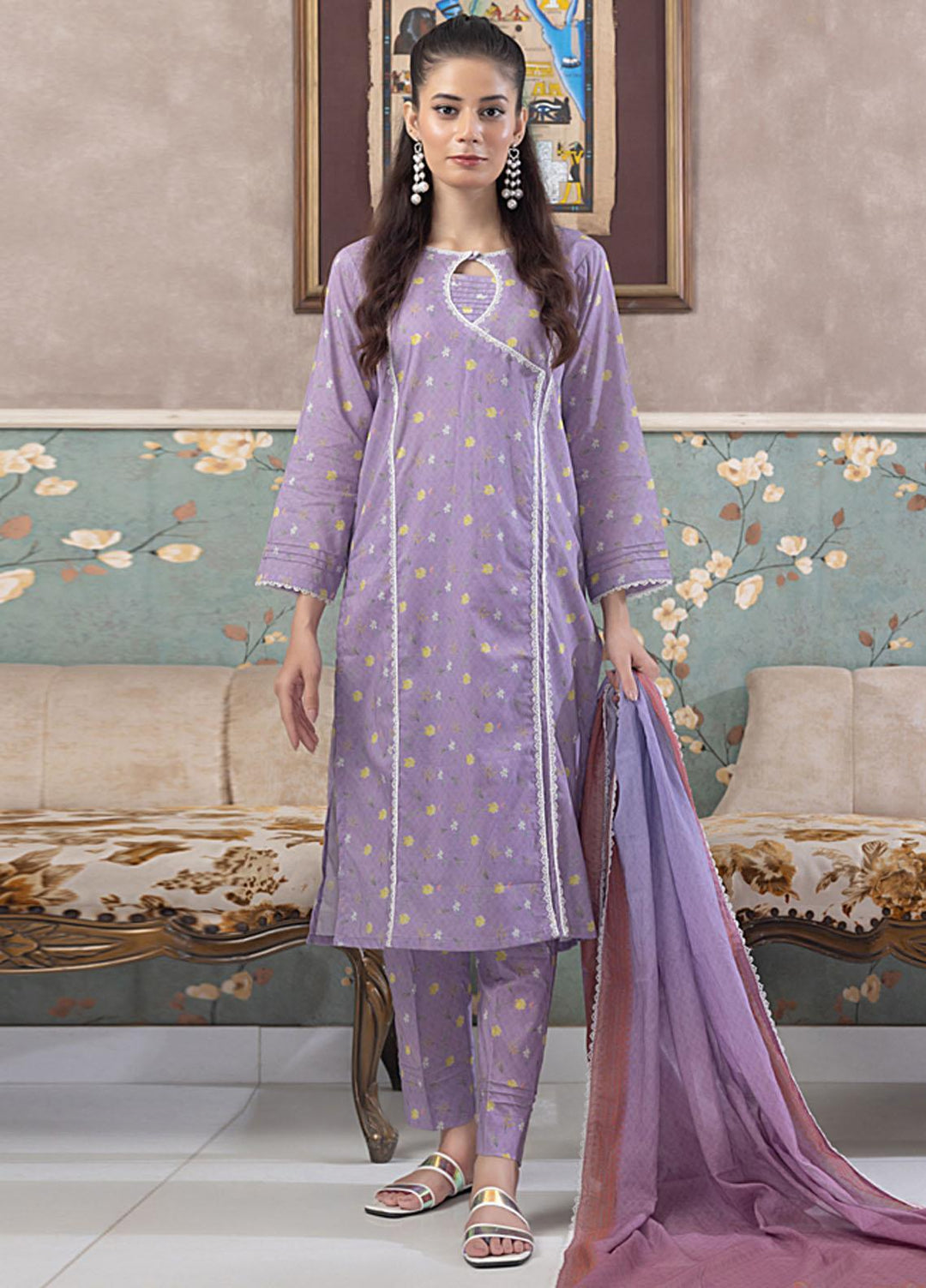 Identic Separates By Regalia Textiles Printed Cotton Suits Unstitched 3 Piece RGT23ISC ISPC-9 - Mid Summer Collection