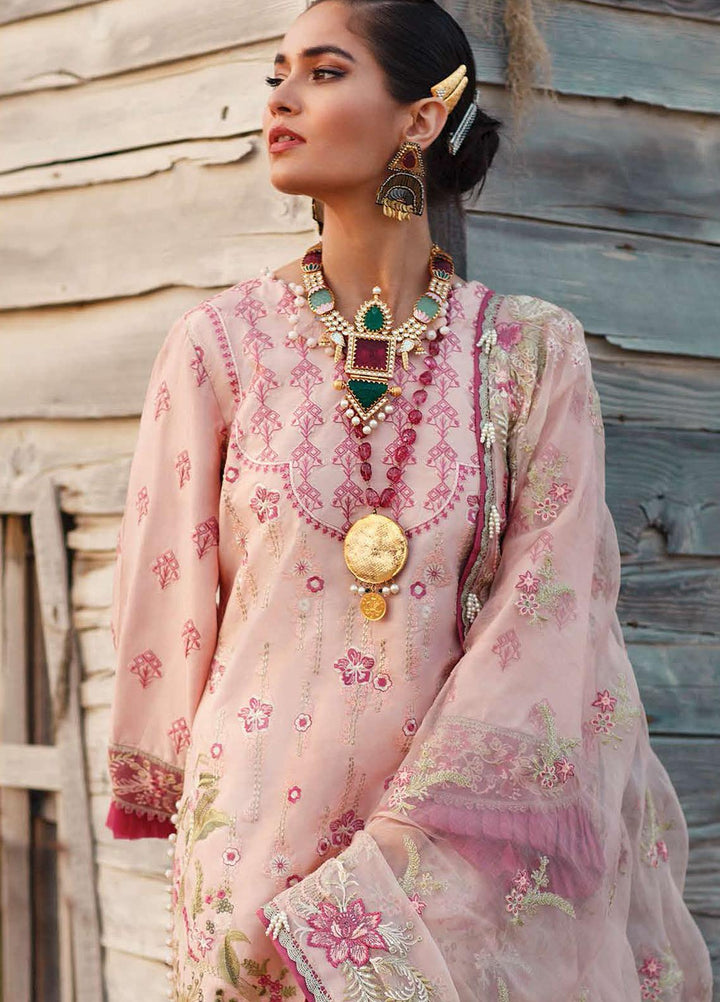 ILAHA Embroidered Lawn Suits Unstitched 3 Piece ILH21L IL007-Tozpembe - Luxury Collection