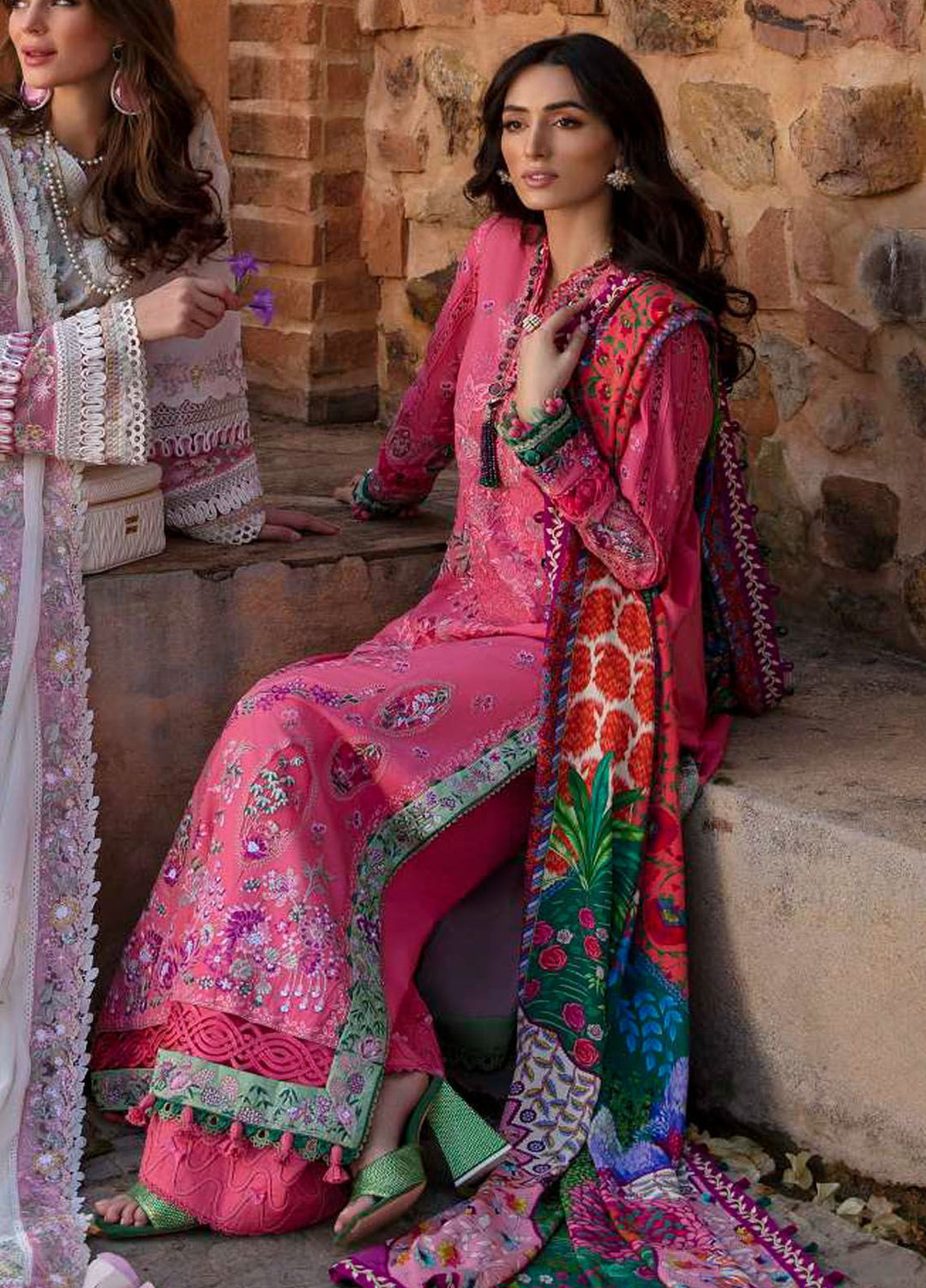 Ilana by Republic Embroidered Lawn Suits Unstitched 3 Piece RW24I D-1A - Eid Collection