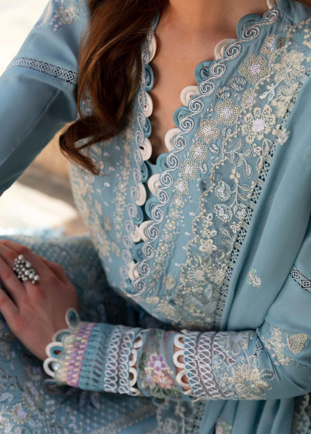 Ilana by Republic Embroidered Lawn Suits Unstitched 3 Piece RW24I D-4B - Eid Collection