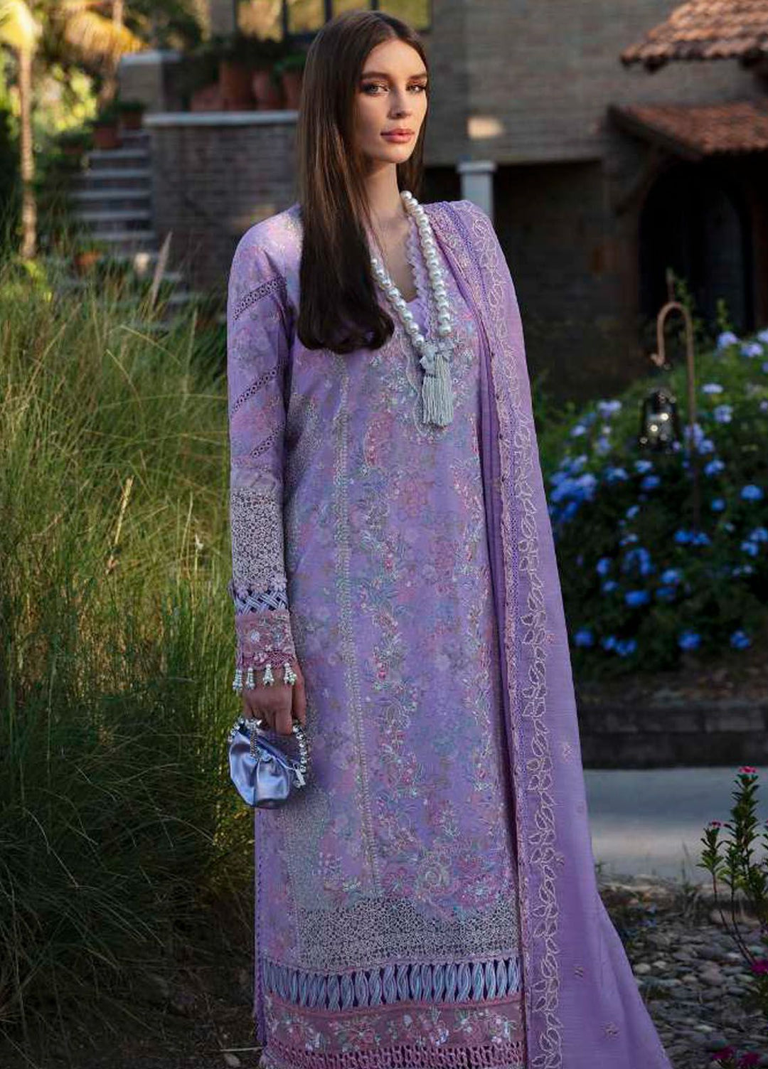 Ilana by Republic Embroidered Lawn Suits Unstitched 3 Piece RW24I D-5B - Eid Collection