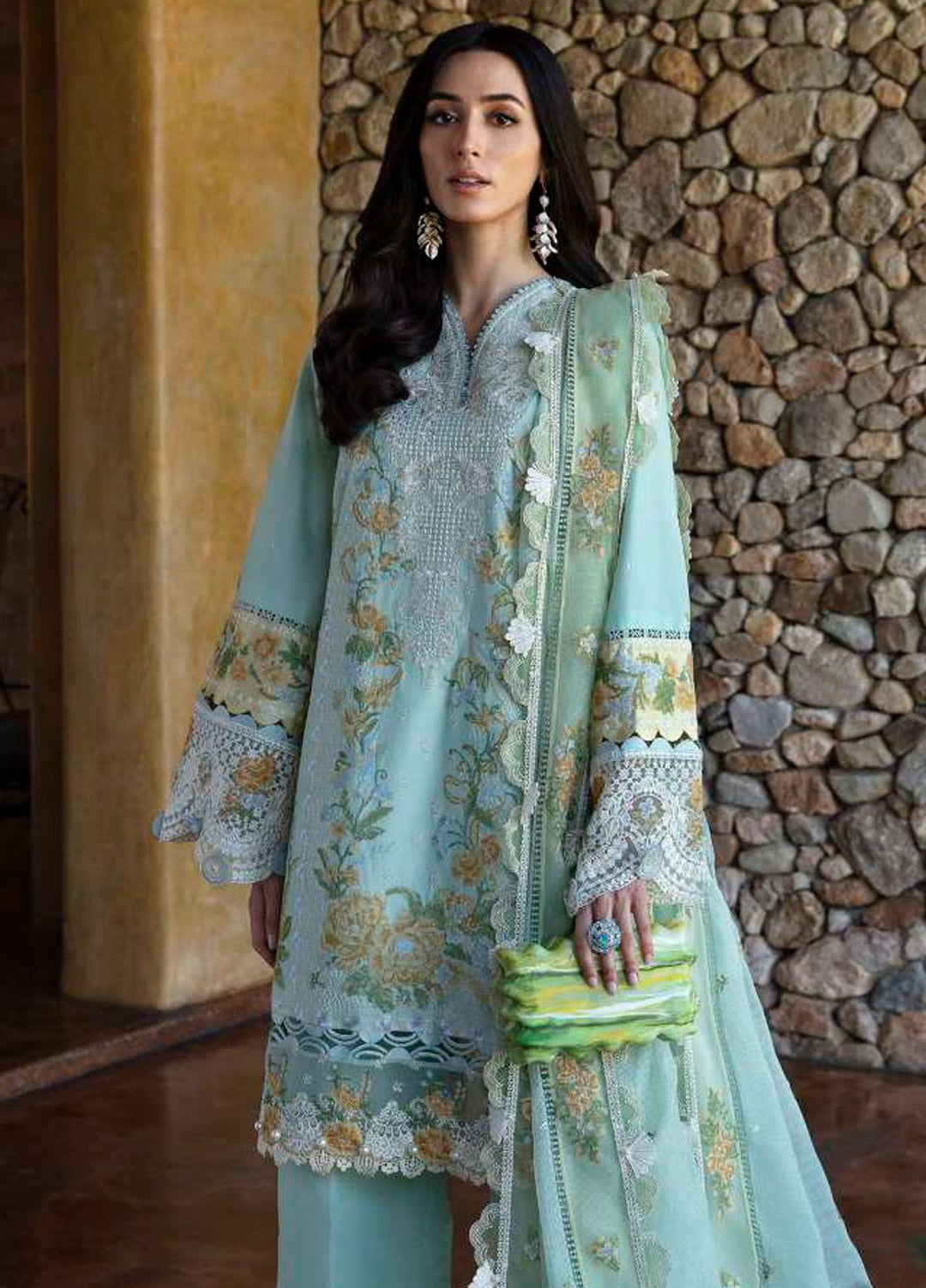 Ilana by Republic Embroidered Lawn Suits Unstitched 3 Piece RW24I D-6B - Eid Collection