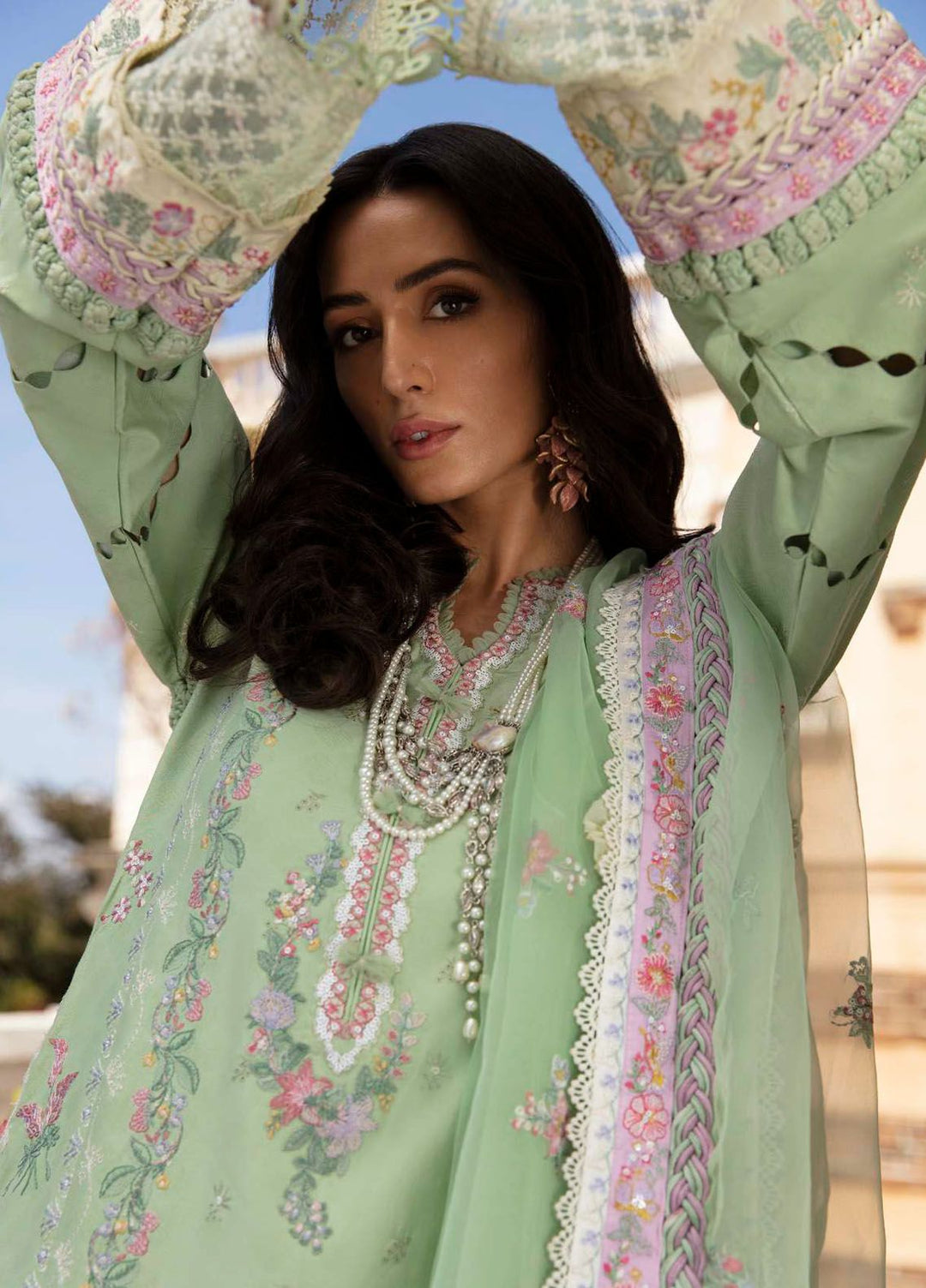 Ilana by Republic Embroidered Lawn Suits Unstitched 3 Piece RW24I D-7A - Eid Collection