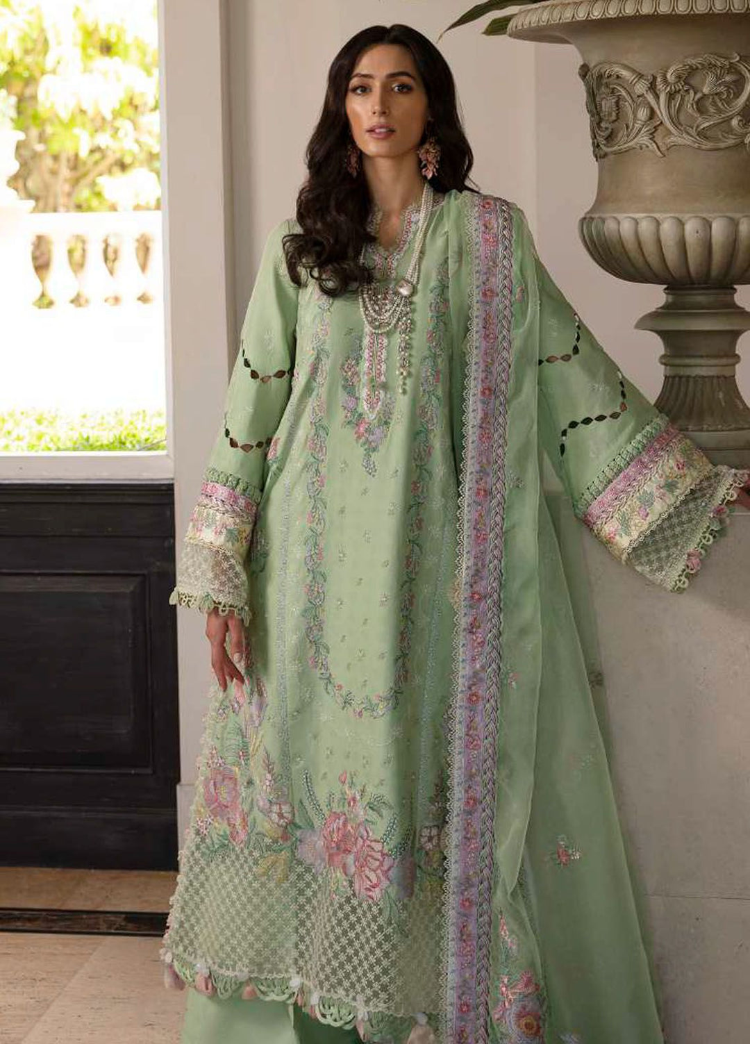 Ilana by Republic Embroidered Lawn Suits Unstitched 3 Piece RW24I D-7A - Eid Collection