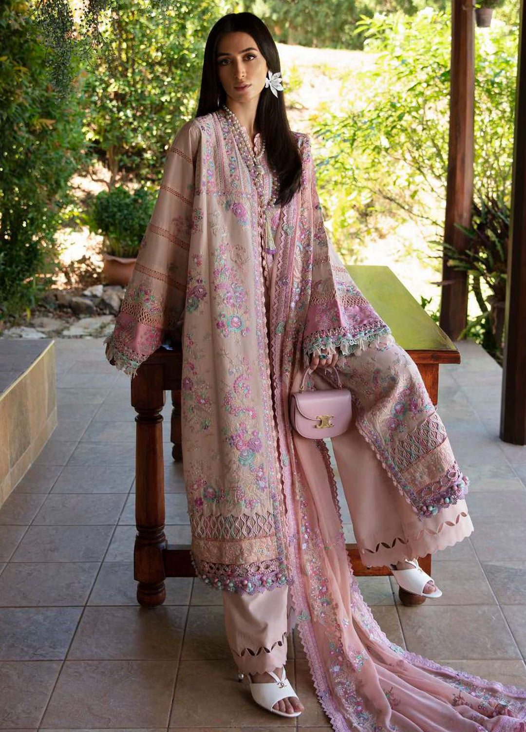 Ilana by Republic Embroidered Lawn Suits Unstitched 3 Piece RW24I D-8B - Eid Collection