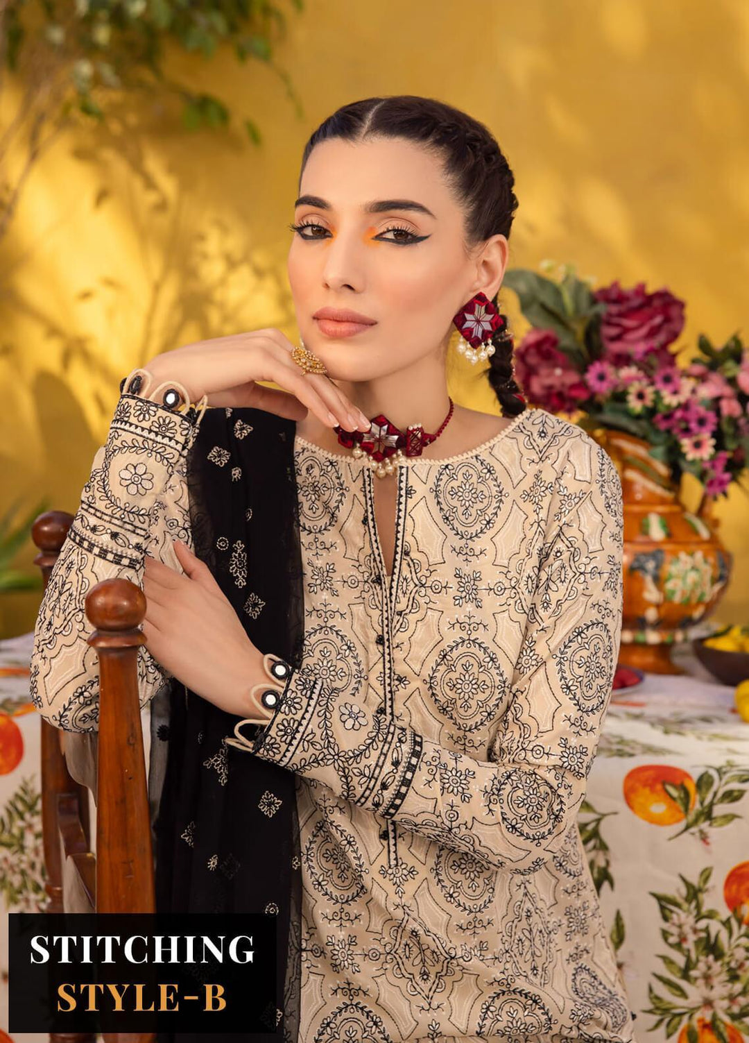Ilara By Iznik Embroidered Lawn Suits Unstitched 3 Piece IZ23I IL-02 Gaia - Spring / Summer Collection
