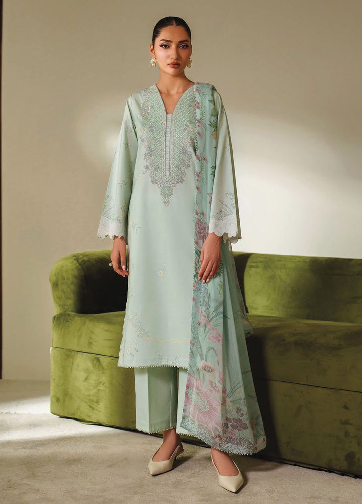 Ilara by Seran Embroidered Cambric Suits Unstitched 3 Piece SN25IC D-04 Serene - Summer Collection