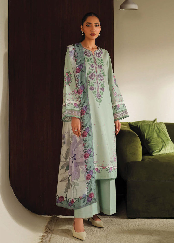 Ilara by Seran Embroidered Cambric Suits Unstitched 3 Piece SN25IC D-08 Aveline - Summer Collection