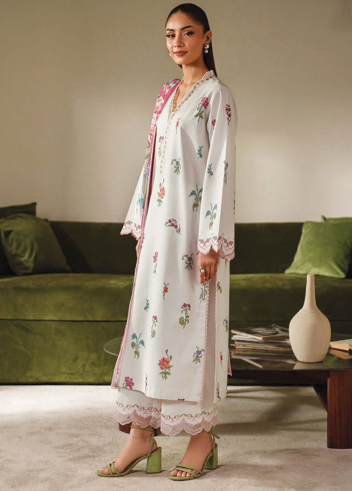 Ilara by Seran Embroidered Cambric Suits Unstitched 3 Piece SN25IC D-10 Gaelle - Summer Collection