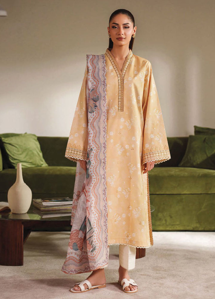 Ilara by Seran Embroidered Cambric Suits Unstitched 3 Piece SN25IC D-11 Solaria - Summer Collection