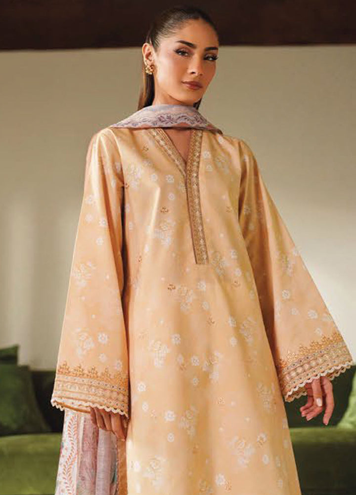 Ilara by Seran Embroidered Cambric Suits Unstitched 3 Piece SN25IC D-11 Solaria - Summer Collection