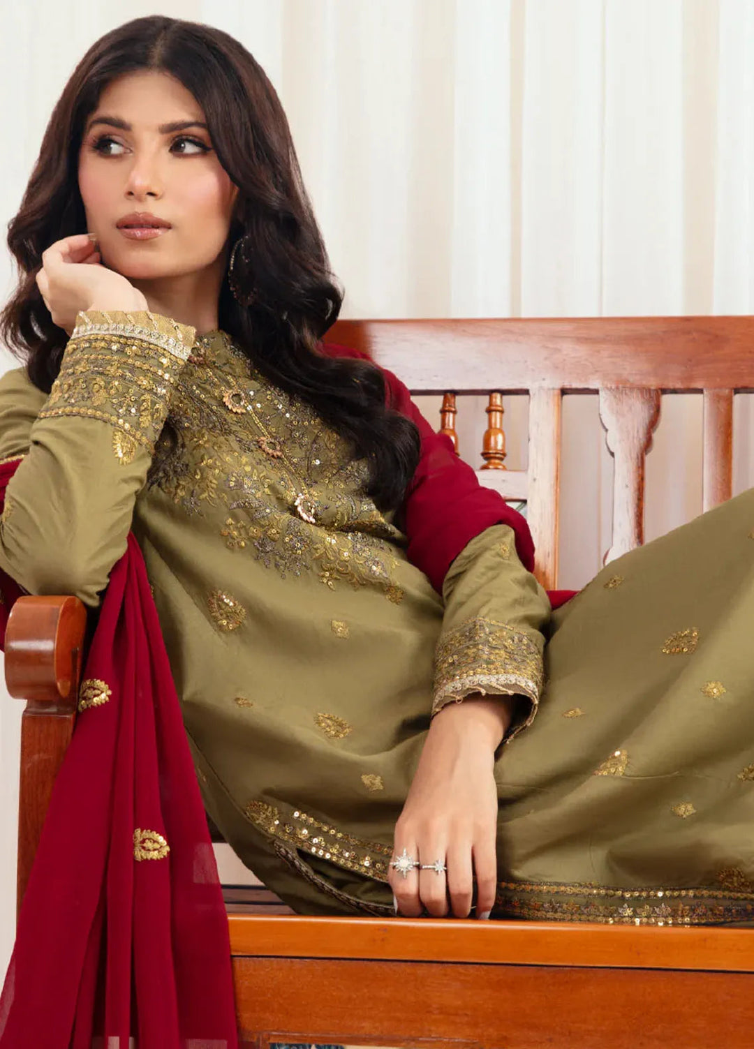 Illan By Ay Textile Embroidered Lawn Suit Unstitched 3 Piece AYT24I IL-002 Emerald - Festive Collection
