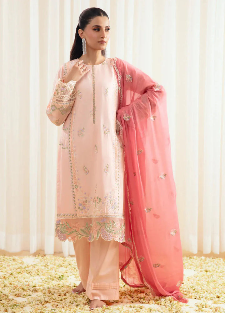Illan By Ay Textile Embroidered Lawn Suit Unstitched 3 Piece AYT24I IL-004 Blush - Festive Collection