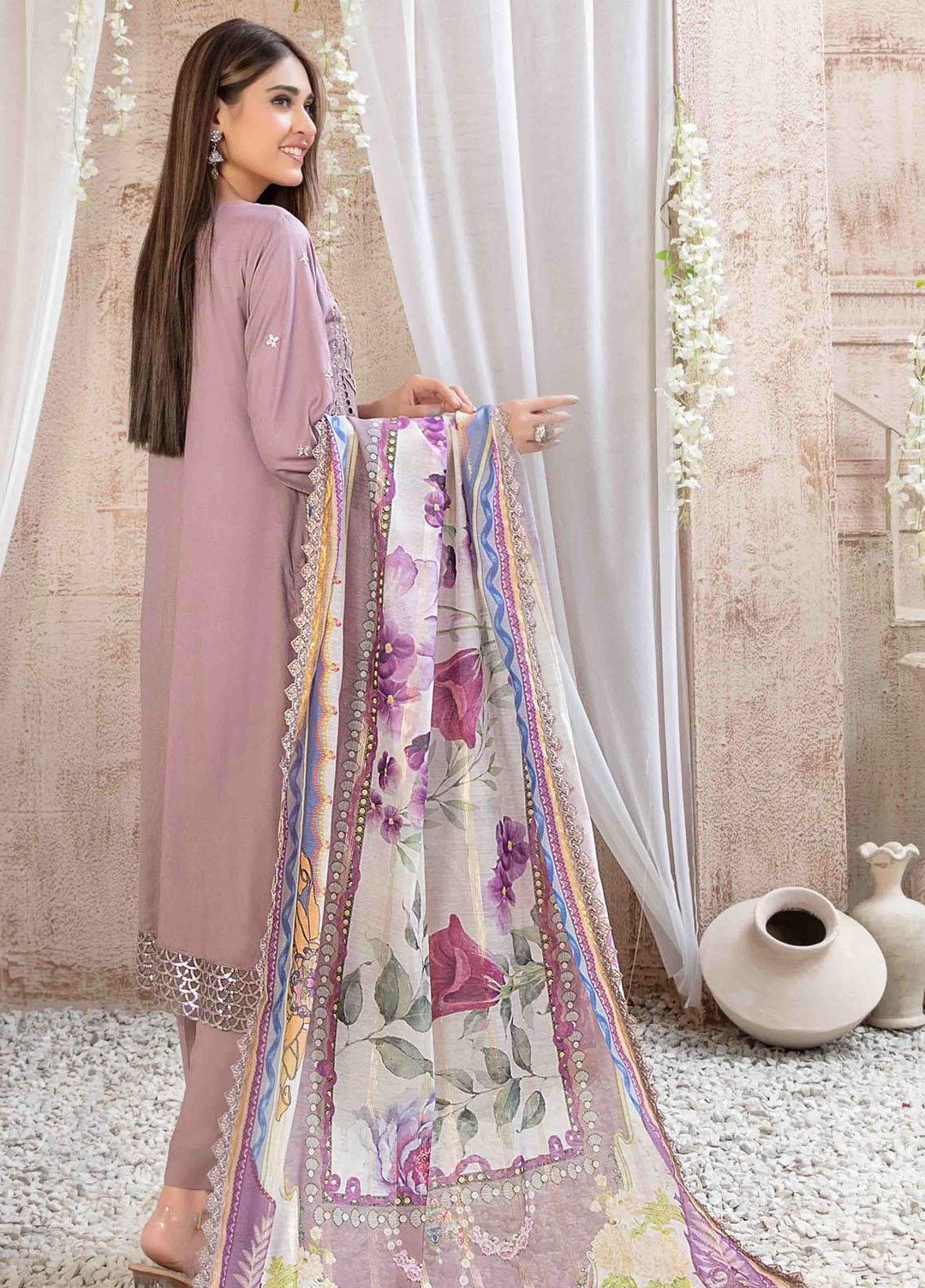 Ilona By Tawakkal Fabrics Embroidered Staple Suits Unstitched 3 Piece TWF23I 9586 - Winter Collection