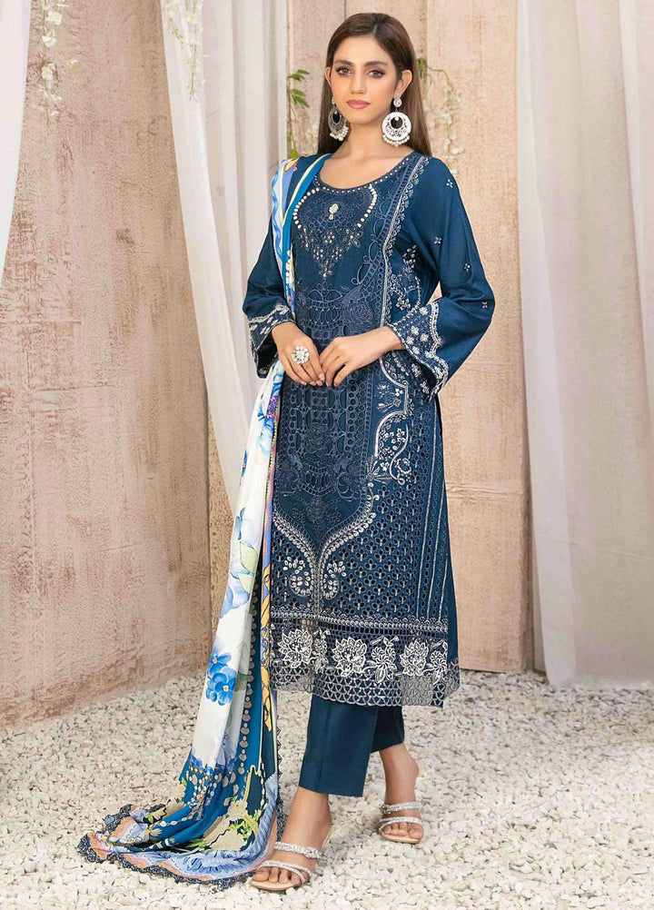 Ilona By Tawakkal Fabrics Embroidered Staple Suits Unstitched 3 Piece TWF23I 9587 - Winter Collection