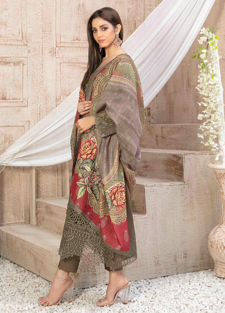 Ilona By Tawakkal Fabrics Embroidered Staple Suits Unstitched 3 Piece TWF23I 9590 - Winter Collection