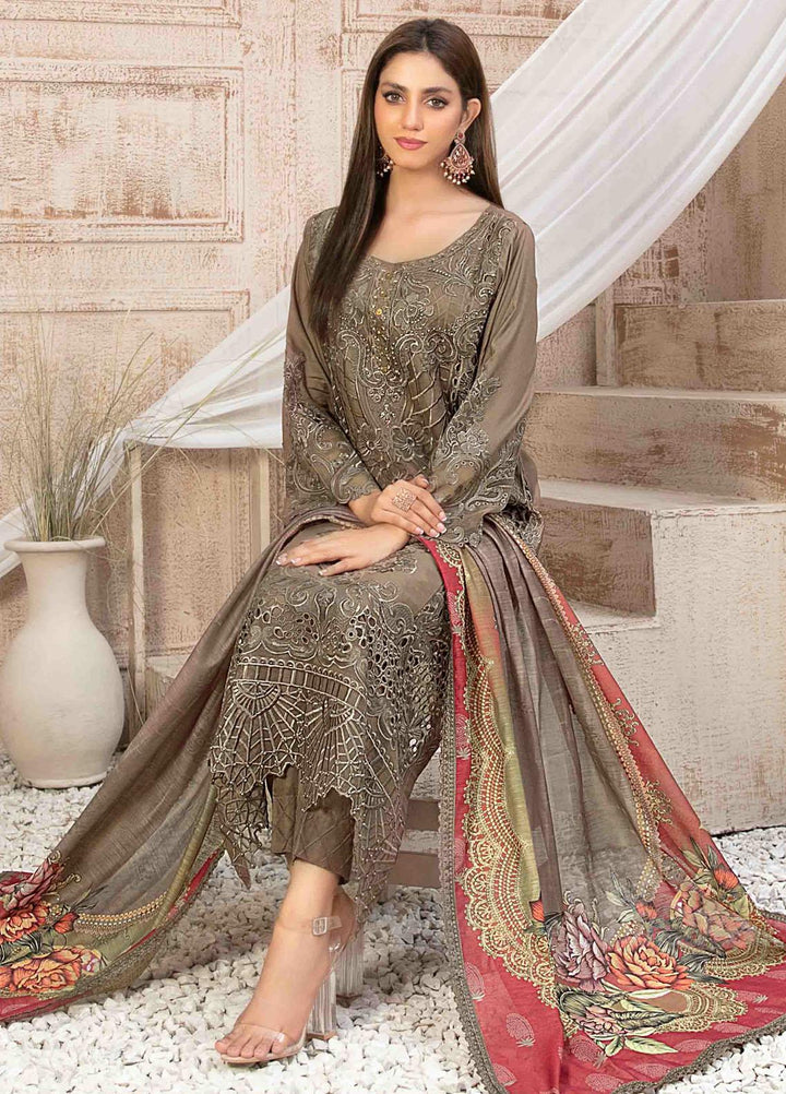 Ilona By Tawakkal Fabrics Embroidered Staple Suits Unstitched 3 Piece TWF23I 9590 - Winter Collection