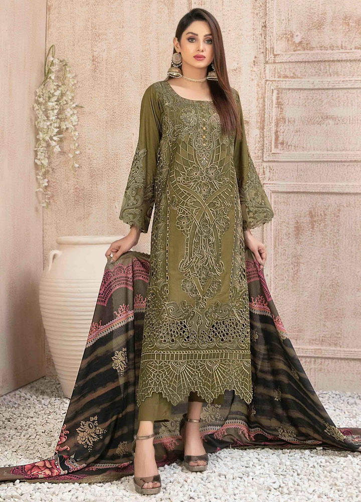 Ilona By Tawakkal Fabrics Embroidered Staple Suits Unstitched 3 Piece TWF23I 9591 - Winter Collection