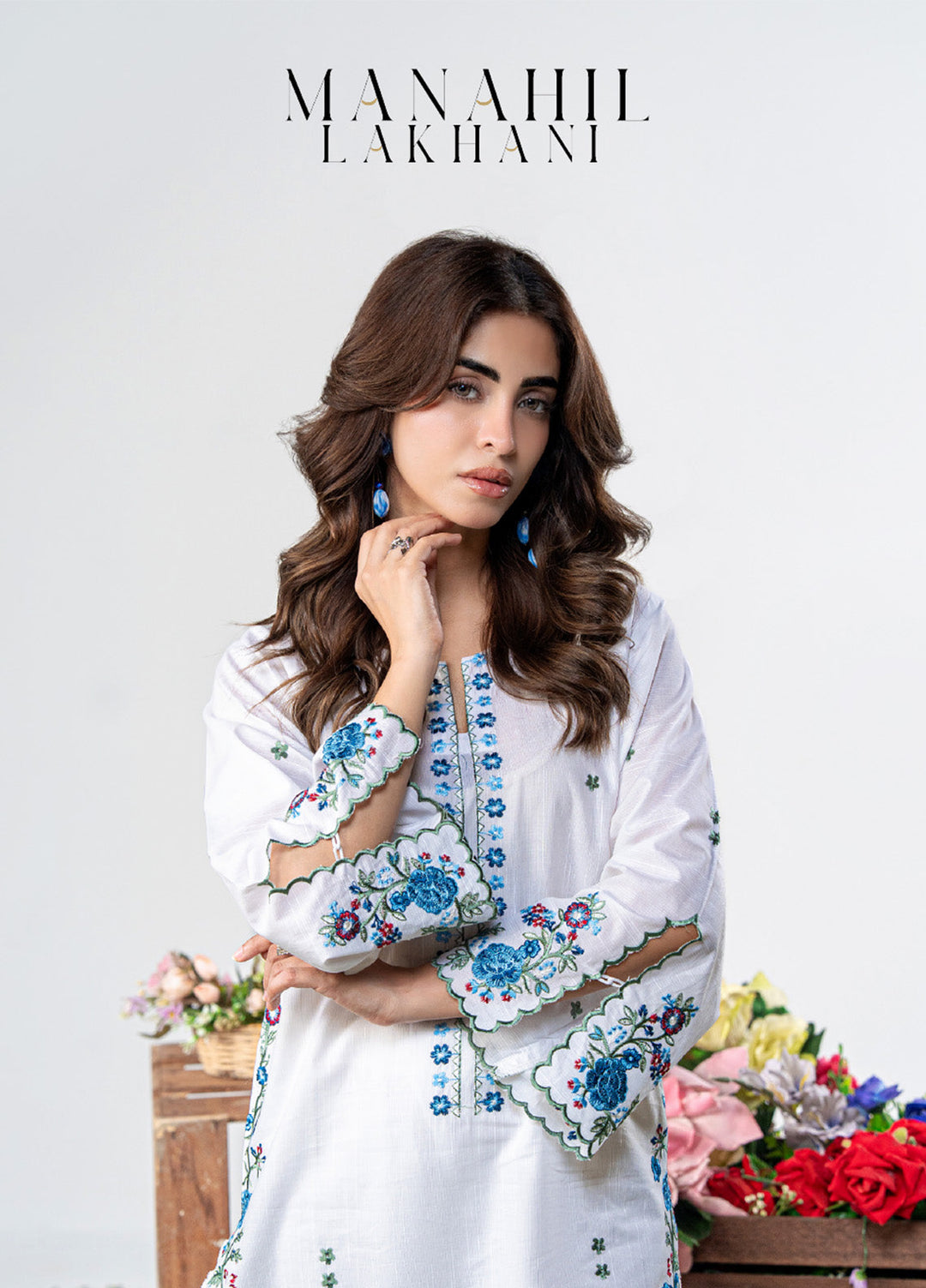 Luna by Manahil Lakhani RTW Embroidered Lawn 2 Piece Suit ML26ULL PEARL - Summer Collection