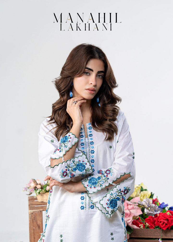 Luna by Manahil Lakhani RTW Embroidered Lawn 2 Piece Suit ML26ULL PEARL - Summer Collection