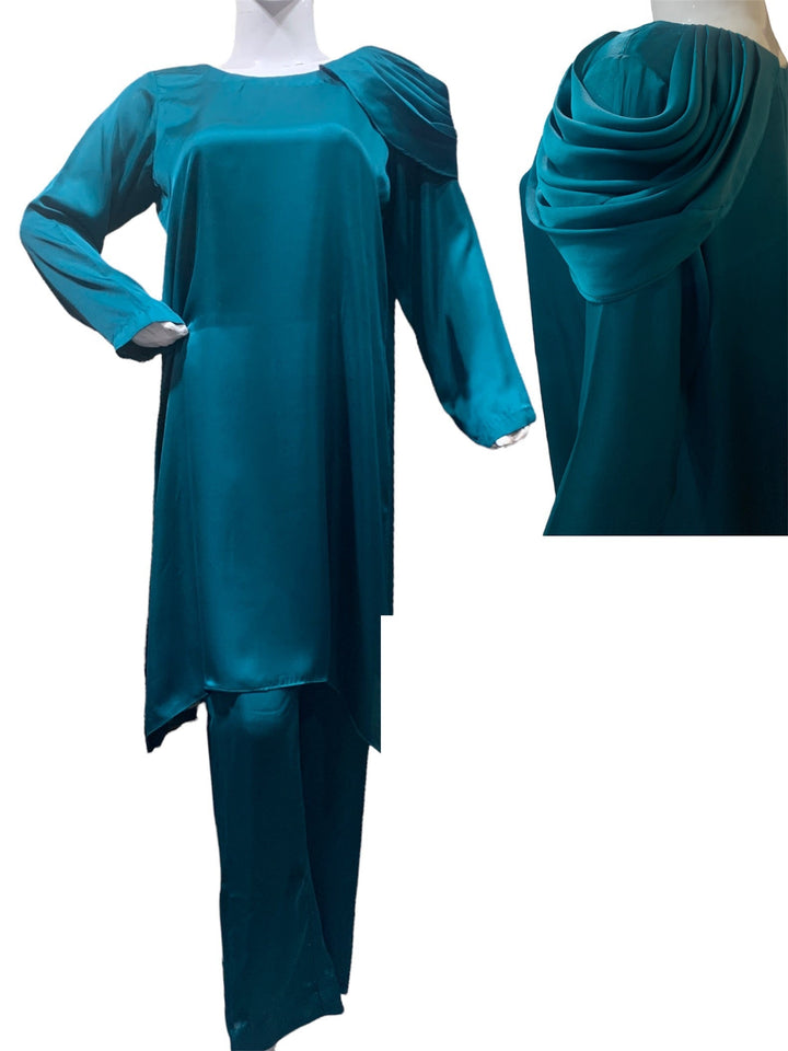 Syah Women RTW Solids Silk 2 Piece Suit Nyla - Festive Collection