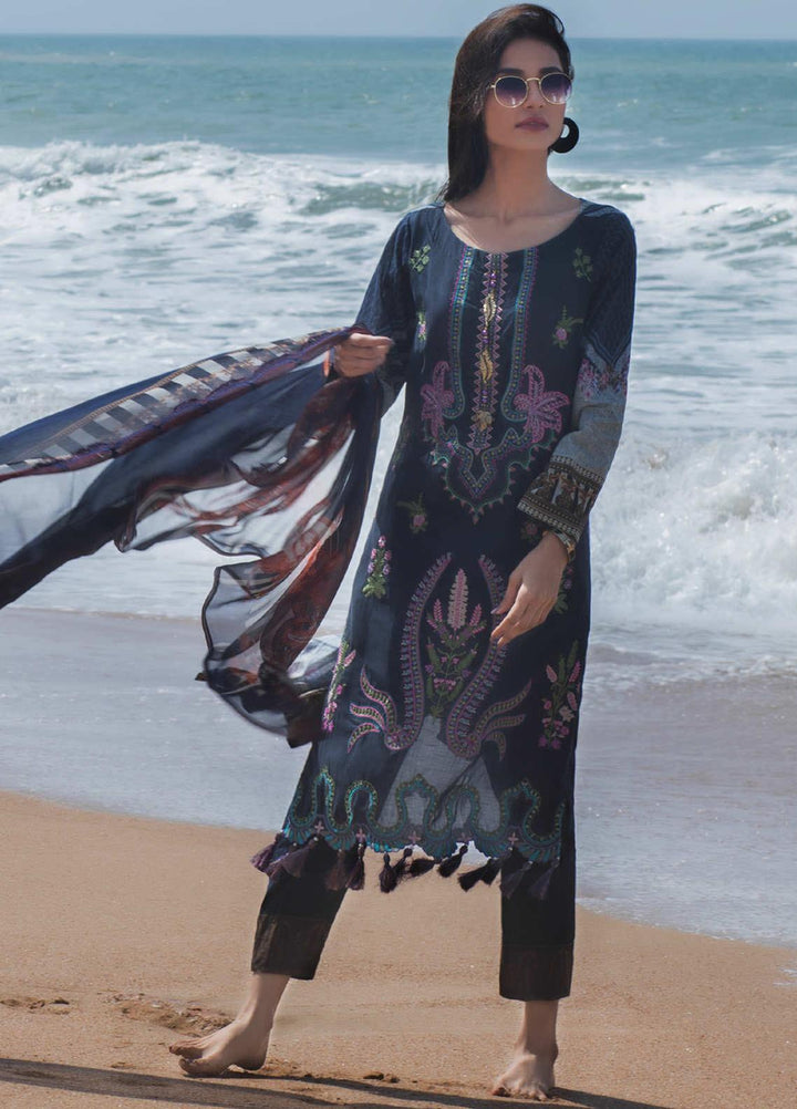 Regalia Textiles Embroidered Lawn Suits Unstitched 3 Piece RG21IN D-01 - Summer Collection