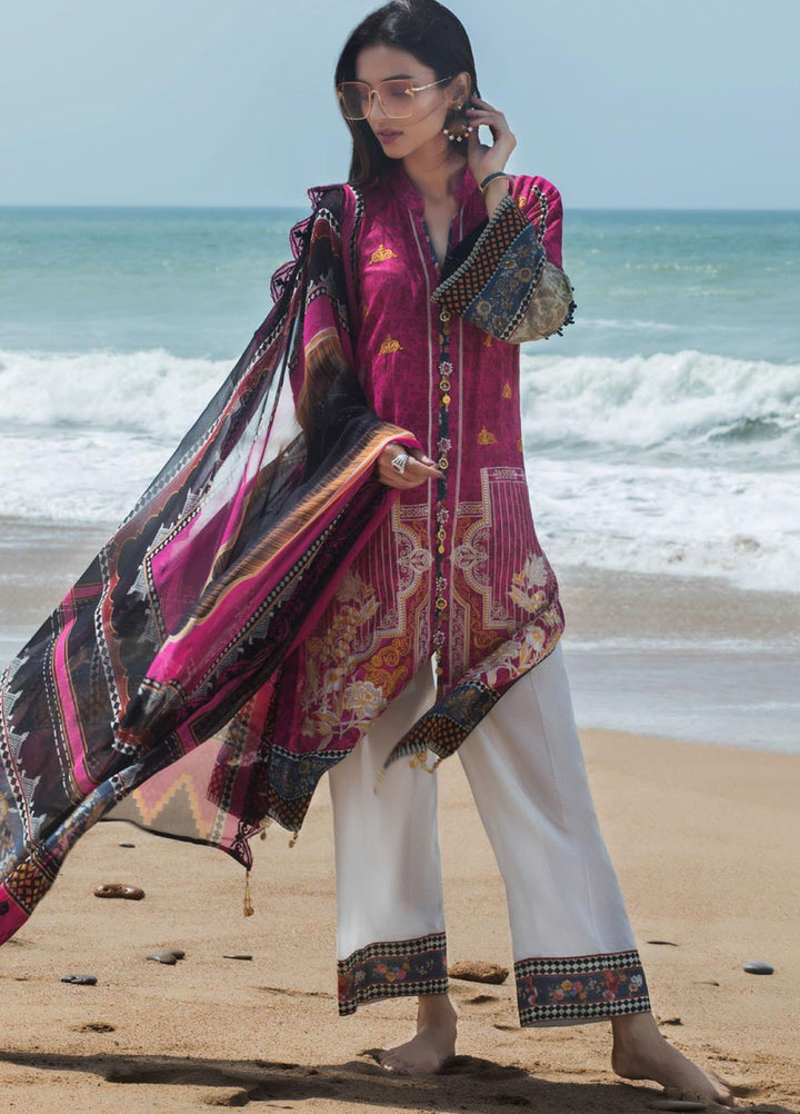 Regalia Textiles Embroidered Lawn Suits Unstitched 3 Piece RG21IN D-02 - Summer Collection