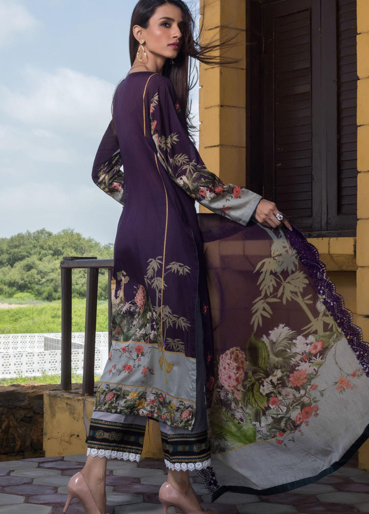 Regalia Textiles Embroidered Lawn Suits Unstitched 3 Piece RG21IN D-05 - Summer Collection