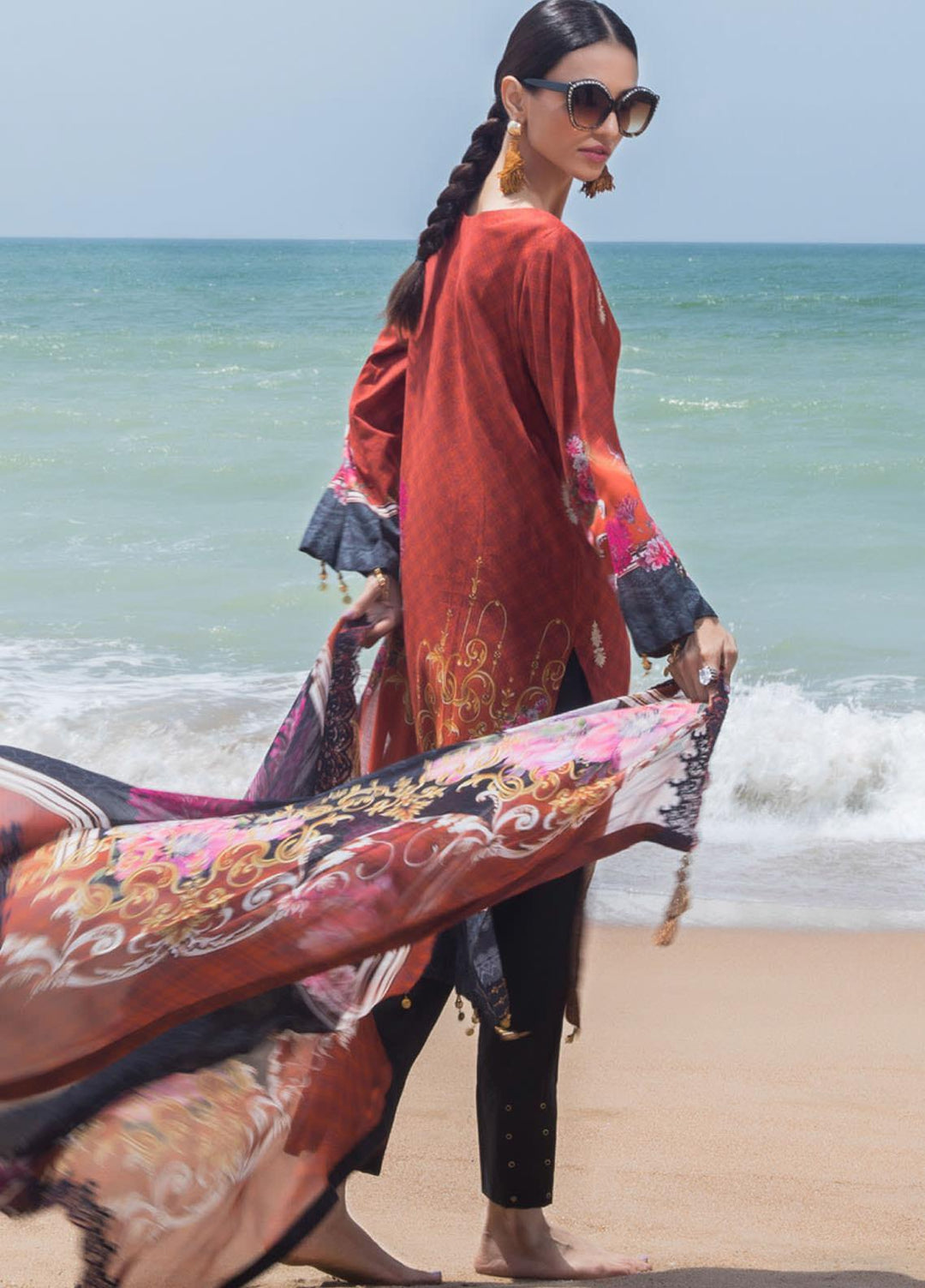 Regalia Textiles Embroidered Lawn Suits Unstitched 3 Piece RG21IN D-06 - Summer Collection