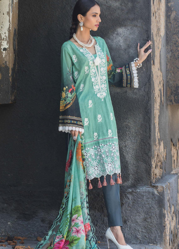 Regalia Textiles Embroidered Lawn Suits Unstitched 3 Piece RG21IN D-08 - Summer Collection