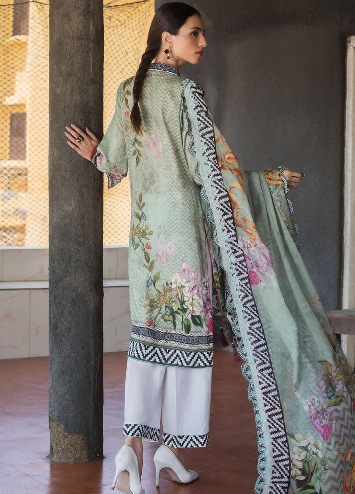 Regalia Textiles Embroidered Lawn Suits Unstitched 3 Piece RG21IN D-10 - Summer Collection