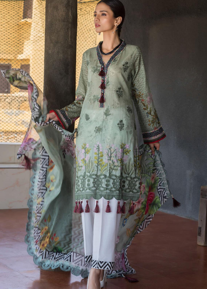 Regalia Textiles Embroidered Lawn Suits Unstitched 3 Piece RG21IN D-10 - Summer Collection