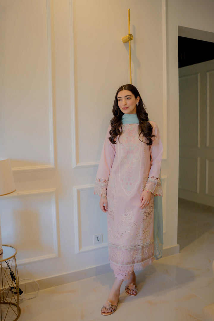 Saahil by Izel Embroidered Lawn Suits Unstitched 3 Piece IZL24SL Soffio - Summer Collection