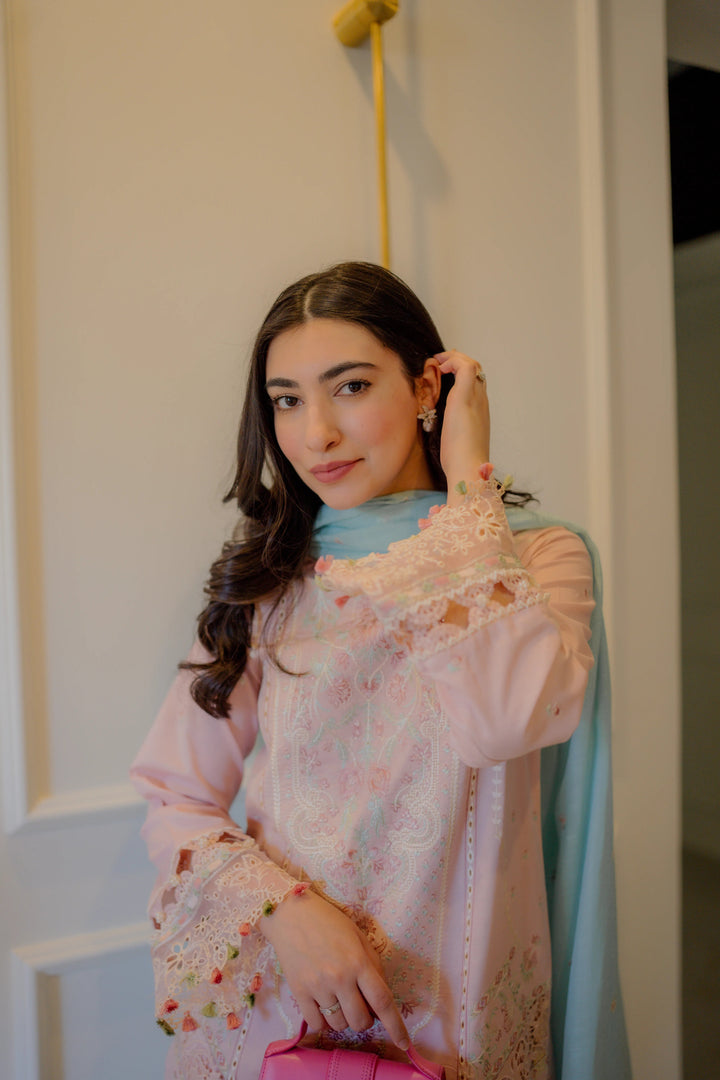 Saahil by Izel Embroidered Lawn Suits Unstitched 3 Piece IZL24SL Soffio - Summer Collection