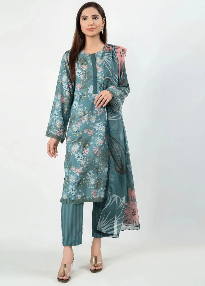 Imran Aftab Printed Silk Suit Unstitched 3 Piece IAW-UF-01 - Winter Collection