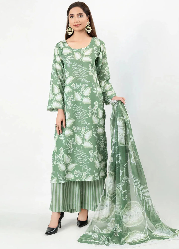 Imran Aftab Printed Silk Suit Unstitched 3 Piece IAW-UF-03 - Winter Collection