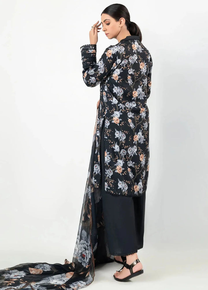 Imran Aftab Printed Silk Suit Unstitched 3 Piece IAW-UF-04 - Winter Collection