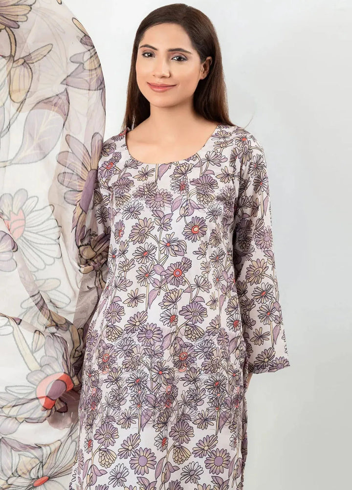 Imran Aftab Printed Silk Suit Unstitched 3 Piece IAW-UF-05 - Winter Collection