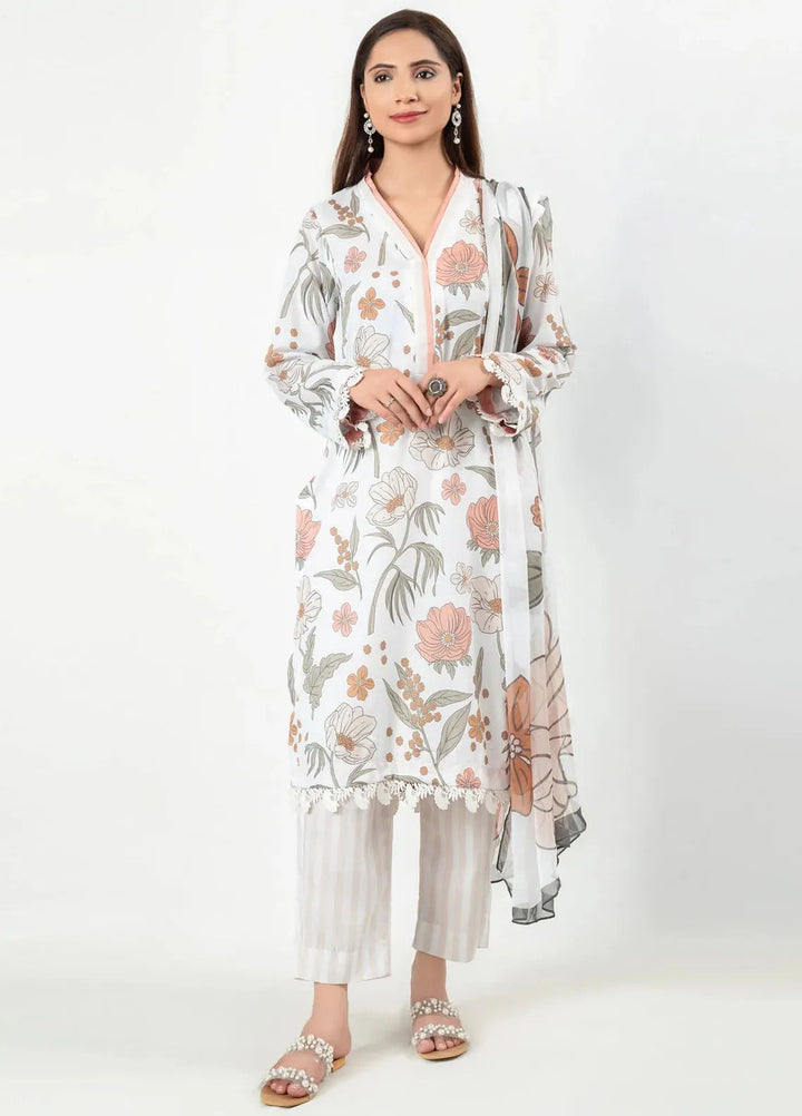 Imran Aftab Printed Silk Suit Unstitched 3 Piece IAW-UF-06 - Winter Collection