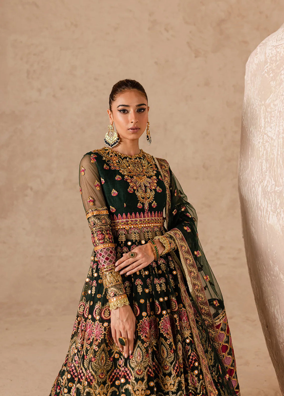 Imran Ramzan Embroidered Net Suits Unstitched 3 Piece IR24C Jardin - Formals Collection