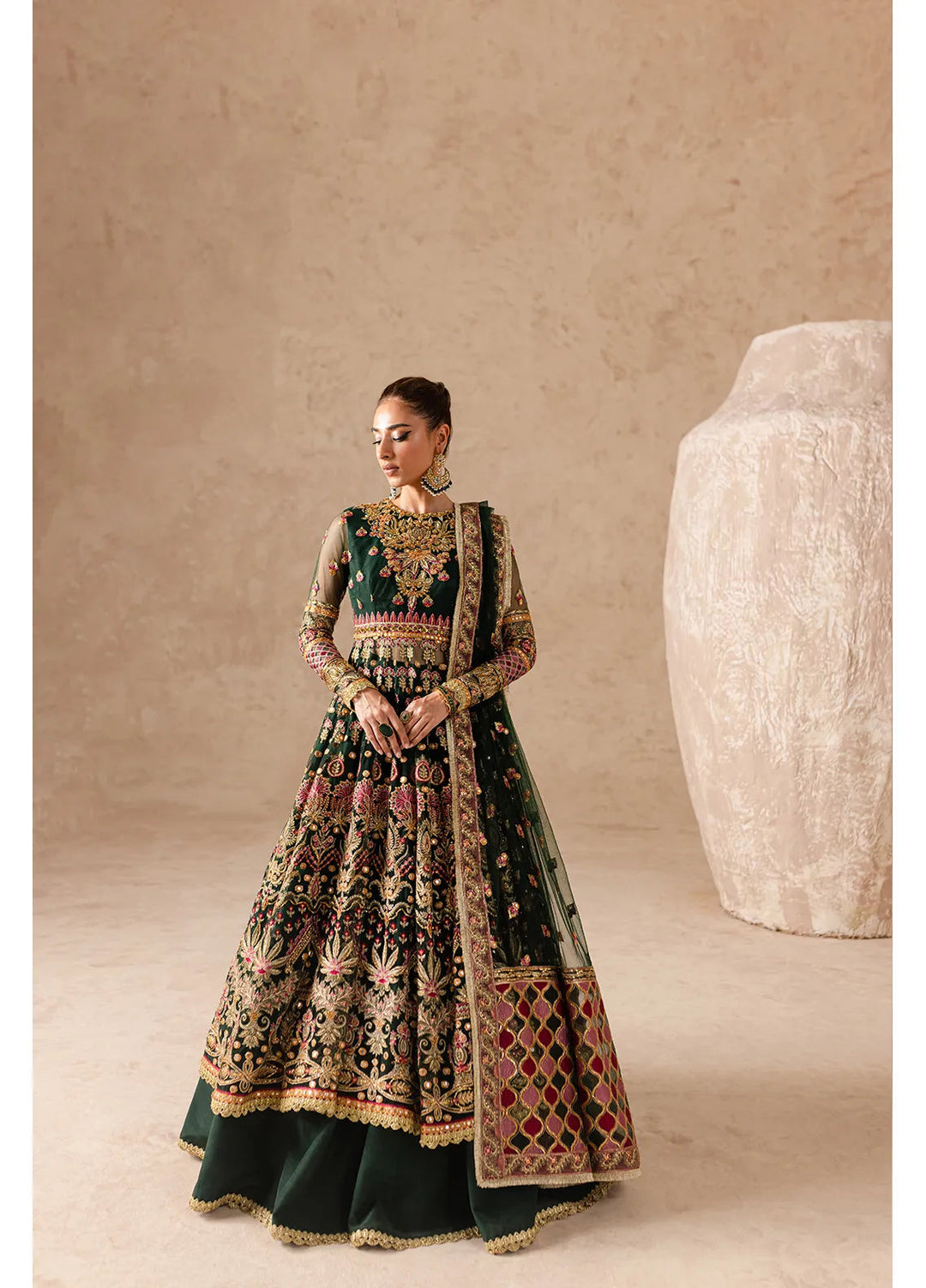 Imran Ramzan Embroidered Net Suits Unstitched 3 Piece IR24C Jardin - Formals Collection