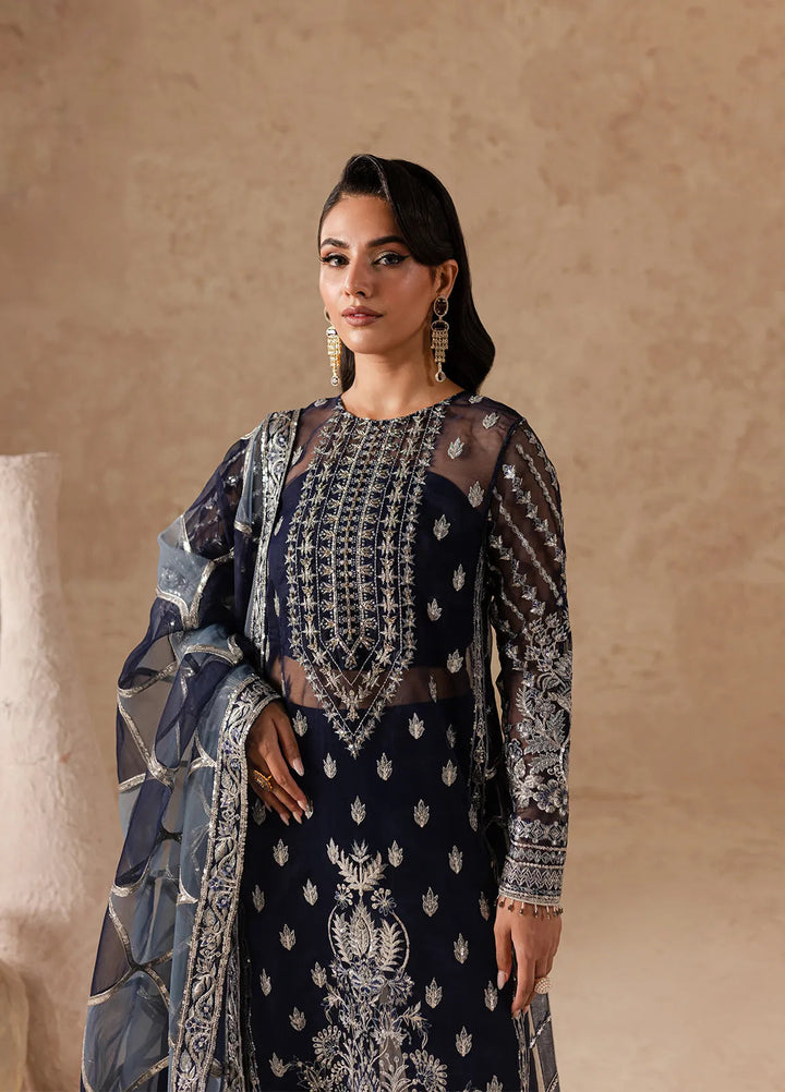 Imran Ramzan Embroidered Organza Suits Unstitched 3 Piece IR24C Nocturne - Formals Collection