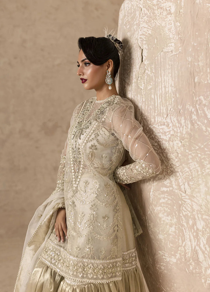 Imran Ramzan Embroidered Organza Suits Unstitched 3 Piece IR24C Pearl Reverie - Formals Collection