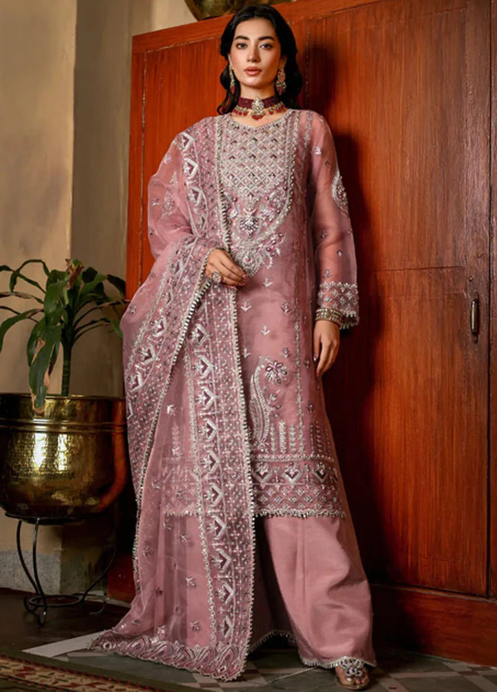 Imran Ramzan Embroidered Organza Suits Unstitched 3 Piece IR24R Maahru - Formals Collection
